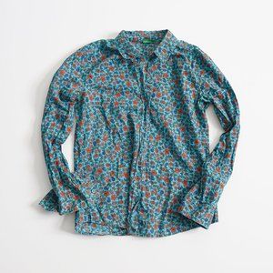 United Colors of Benetton Floral Button Down Floral Long Sleeved Shirt Size XS